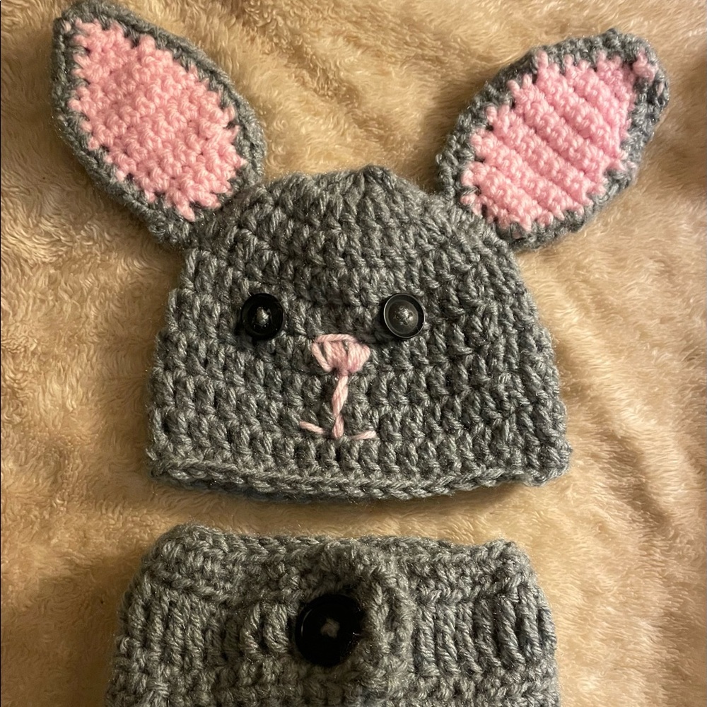 Bunny diaper set